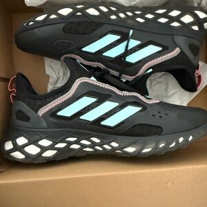 Adidas Men’s Black and Blue Athletic Shoes